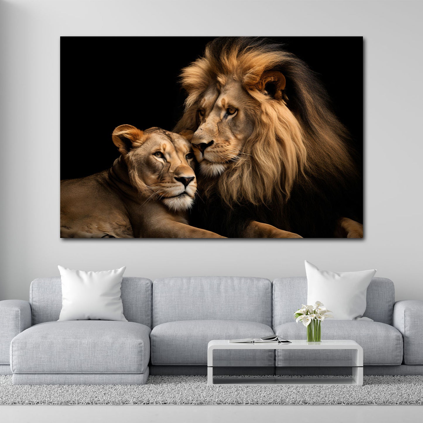 Quadro Beautiful Lions, leoni
