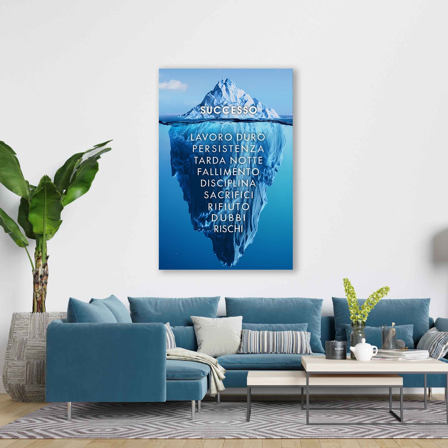 Quadro Motivazionale Successo Iceberg Mindset