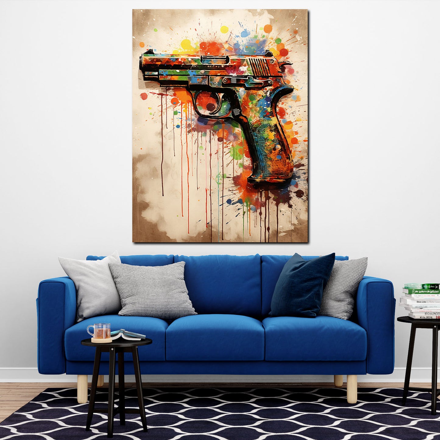 Quadro Pistol Art Pop Art abstrakt