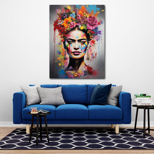 Frida quadro pop art astratto