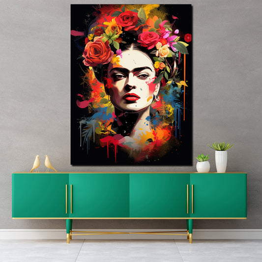Quadro Pop Art bellissima Frida Style