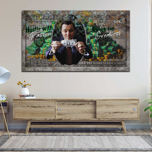 Quadro Pop Art successo denaro motivazione stile Leo