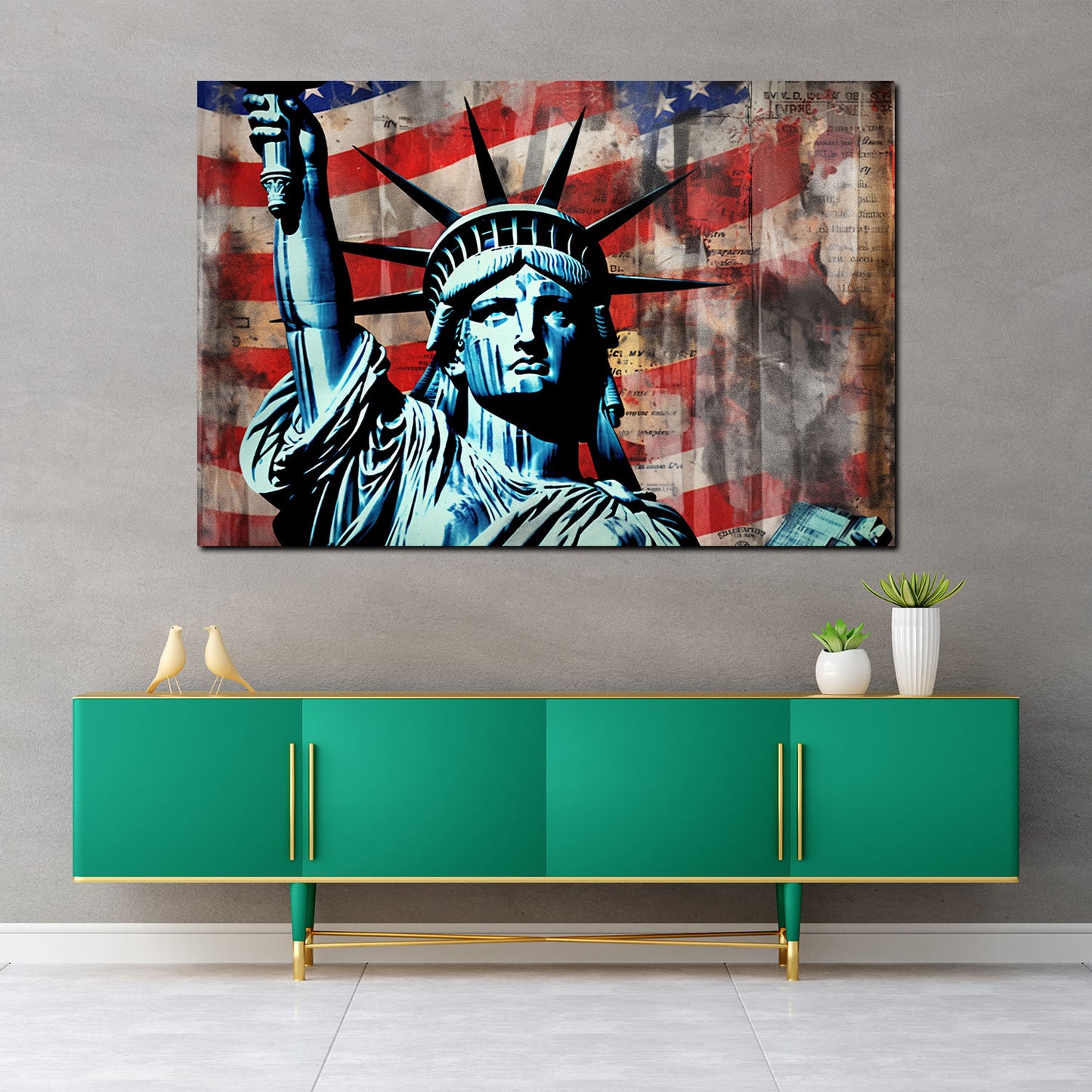 Quadro Statua della Libertà Pop Art USA
