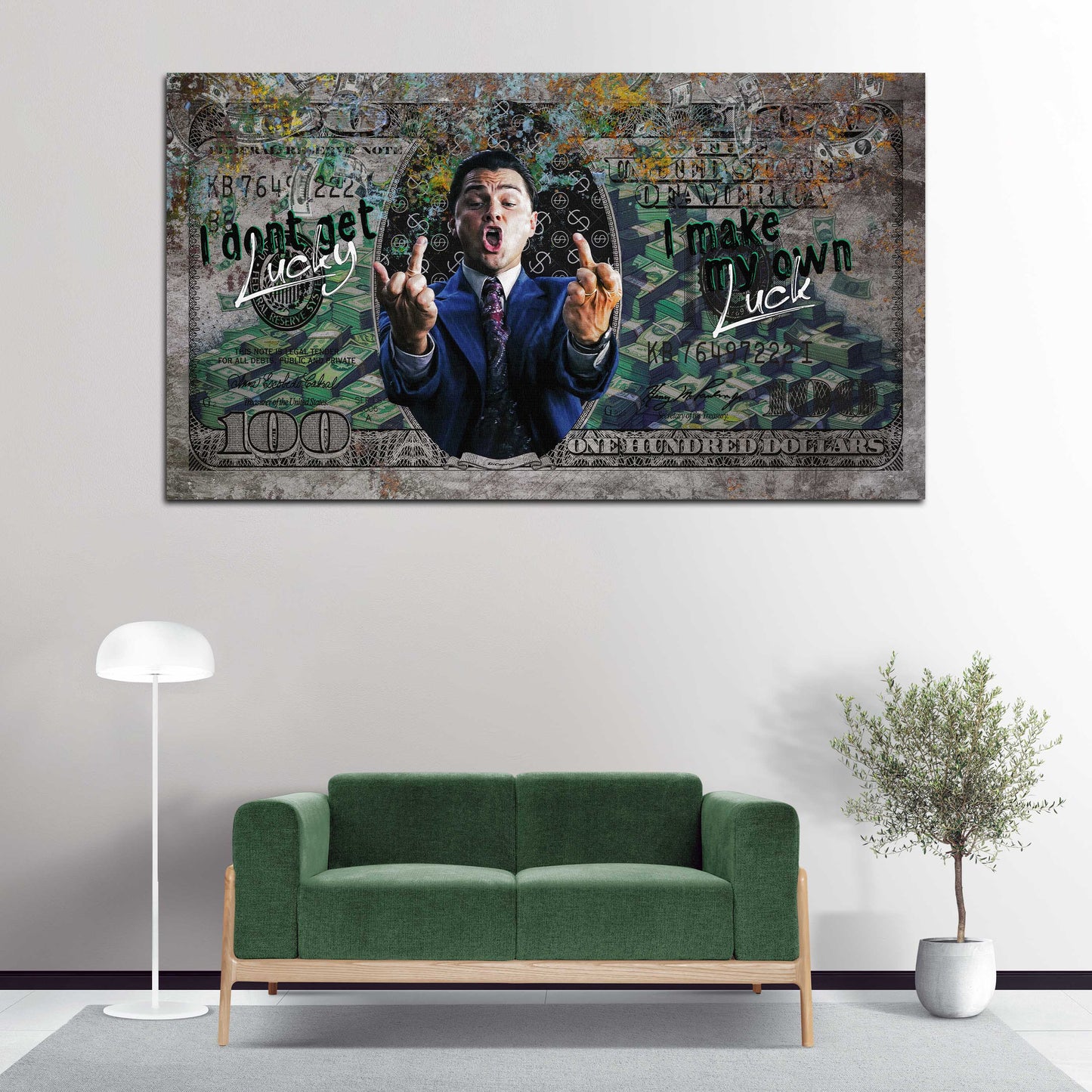Quadro Wallstreet successo denaro stile Leo motivazione