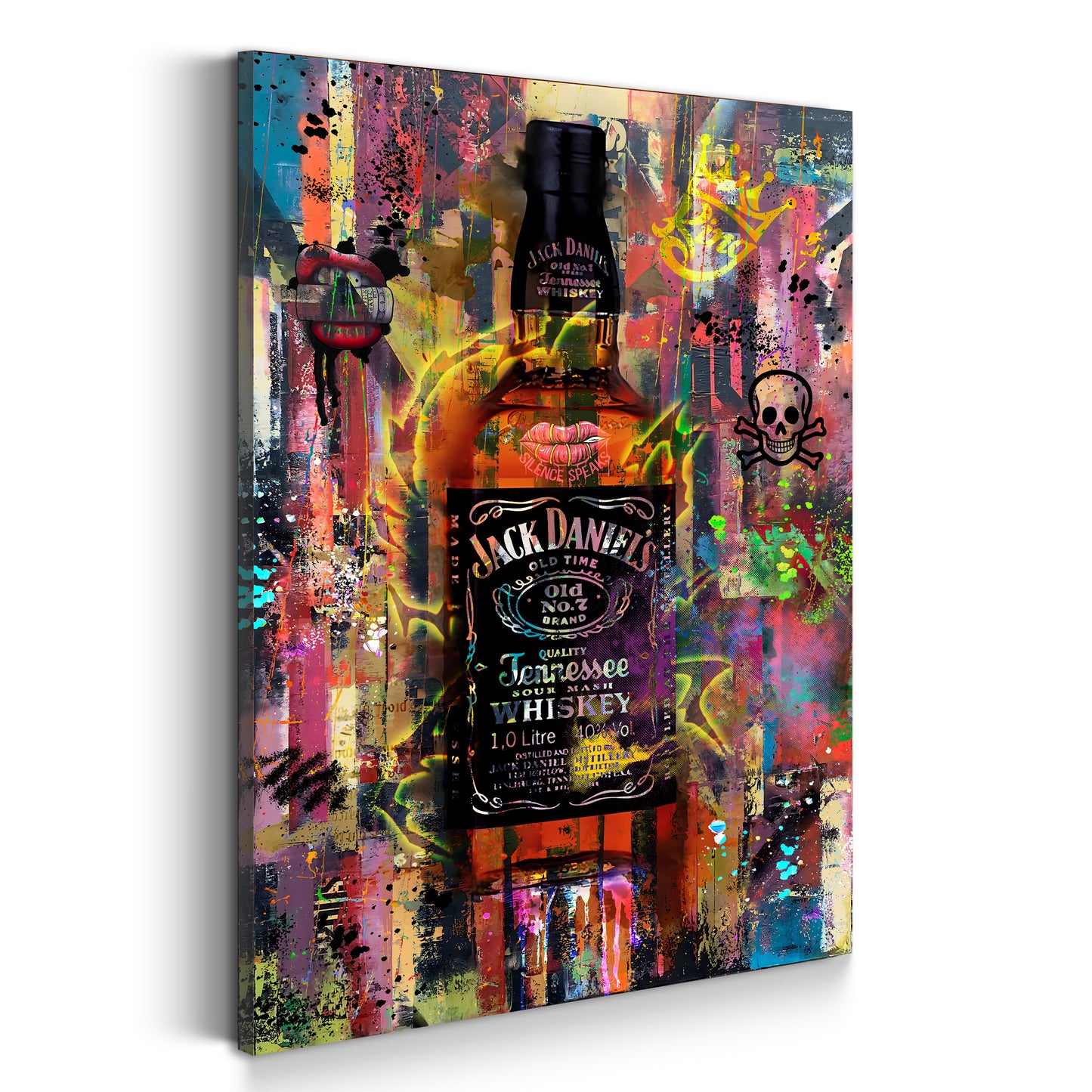 Quadro Whiskey Abstract Style, Pop Art