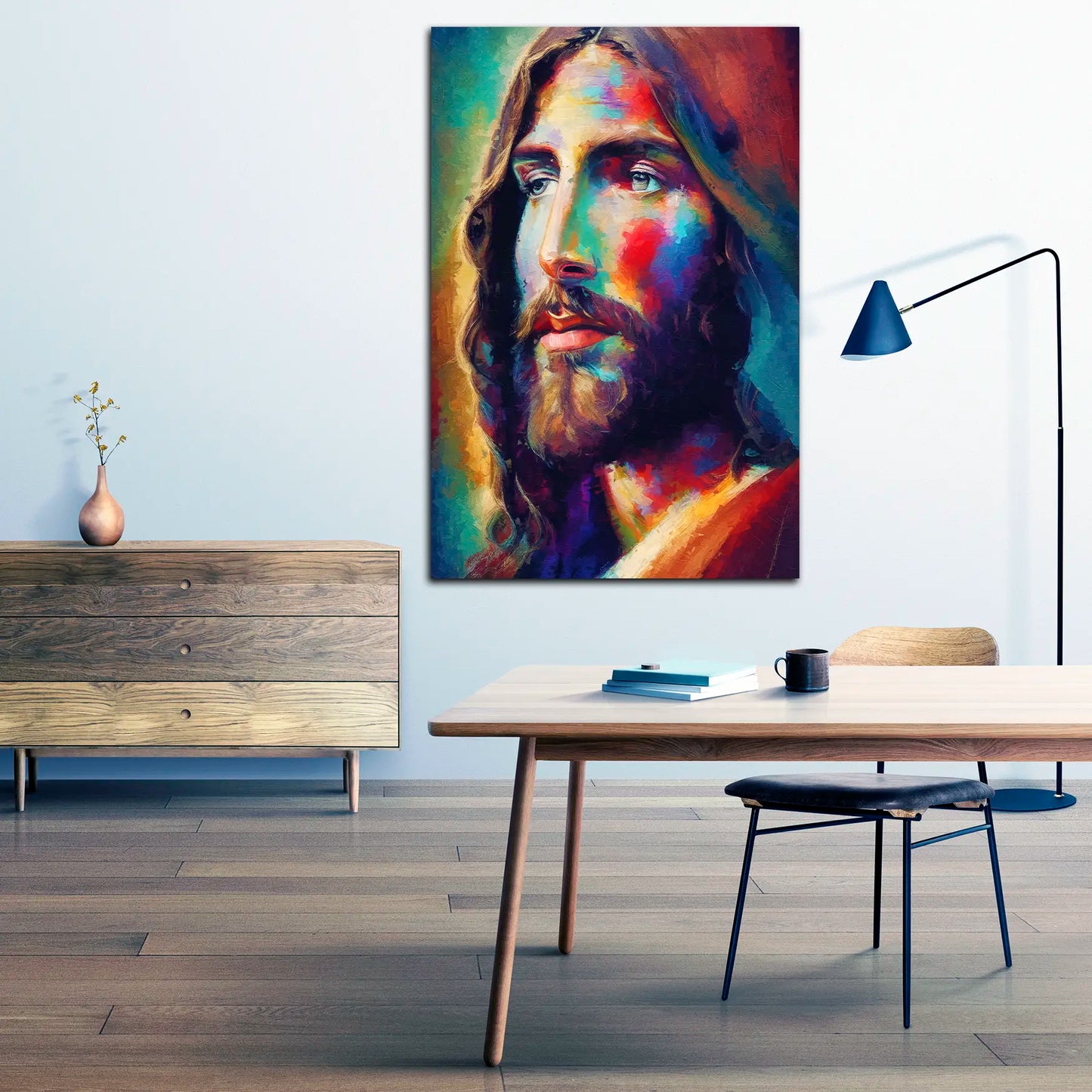 Quadro abstrakt Gesù Paint Style