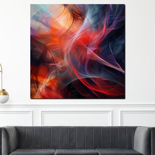 Quadro astratto colori vivaci dinamico