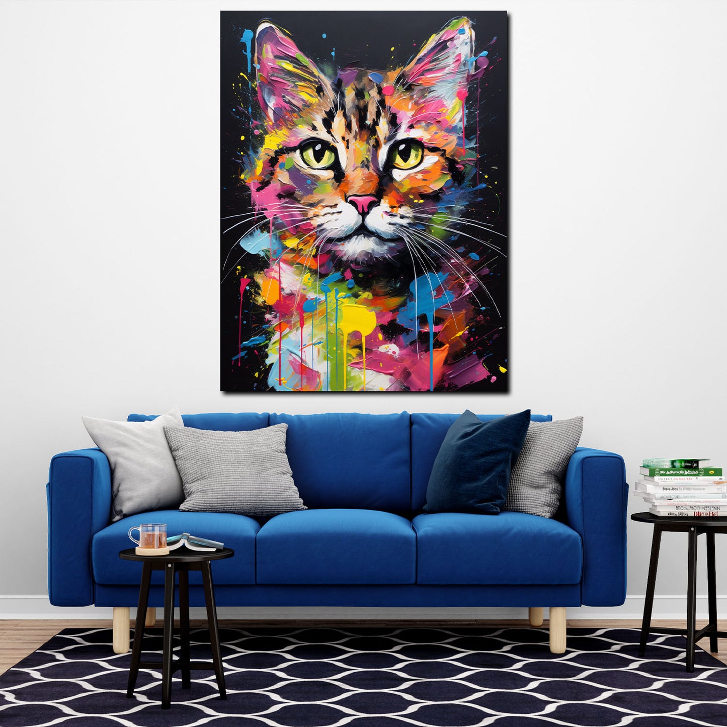 Quadro bellissimo gatto Colour Style