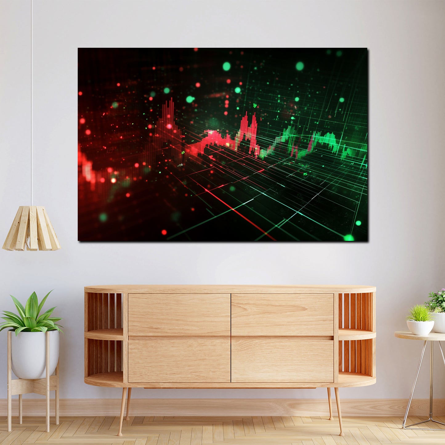 Quadro borsa dinamica di mercato grafico finanziario moderno