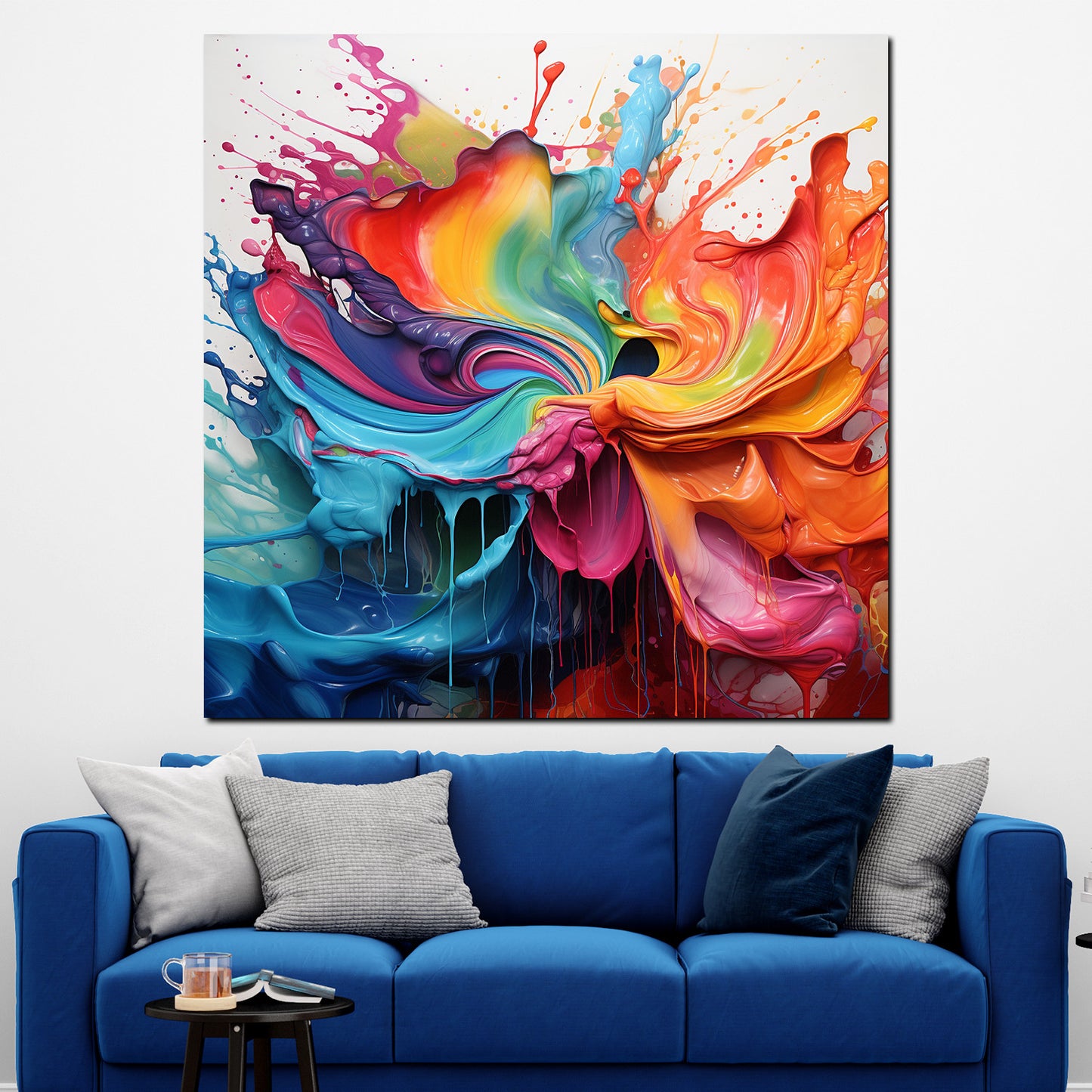 Quadro Splash arte murale astratta moderno gioco di colori