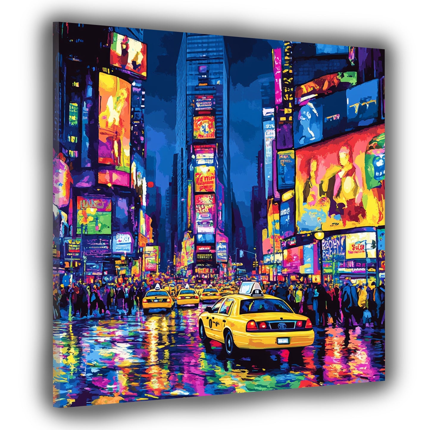 Quadro città New York Pop Art luci notturne moderno