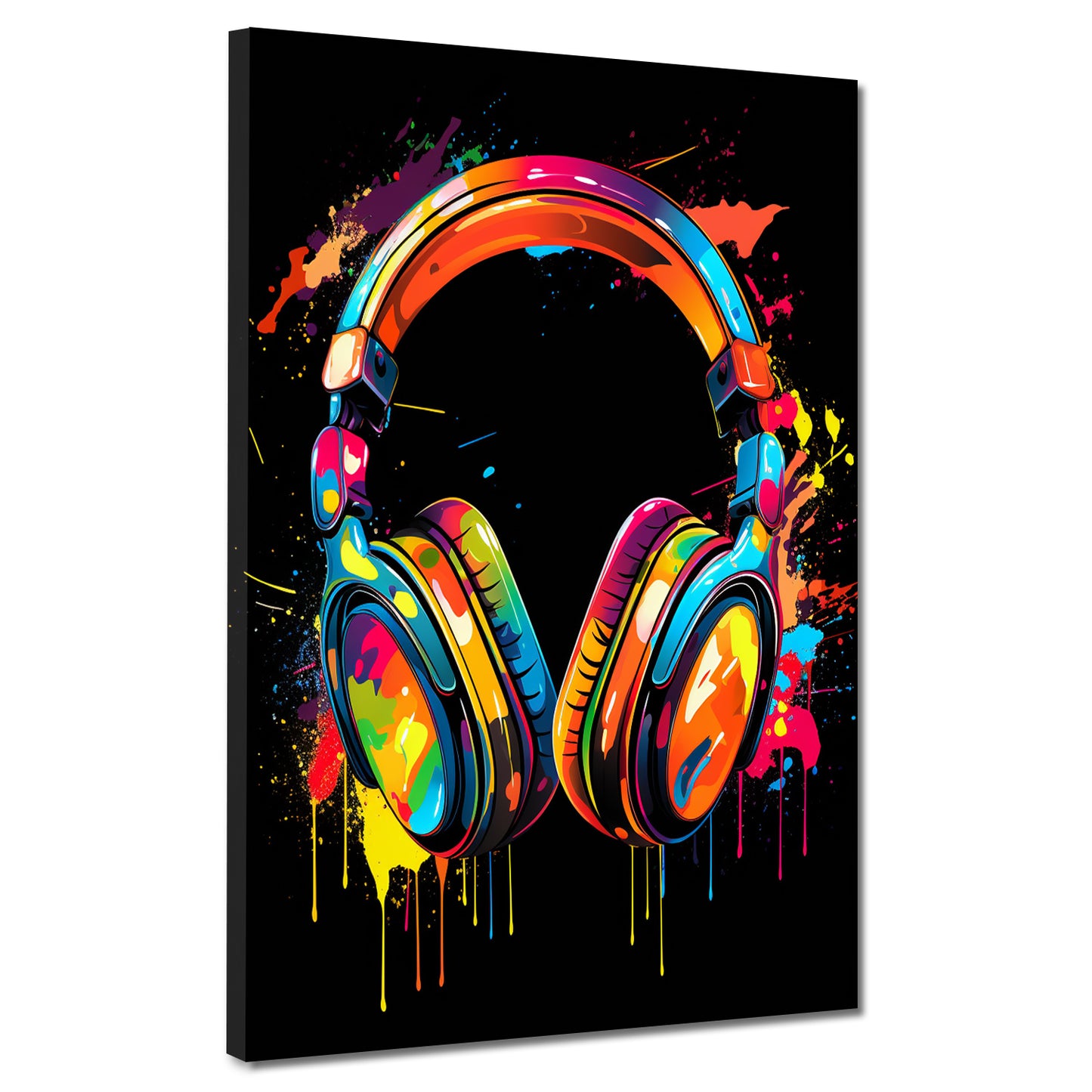 Quadro cuffie pop art