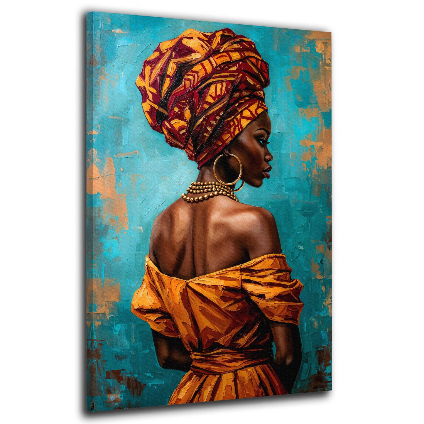 Quadro donna africana bellissima