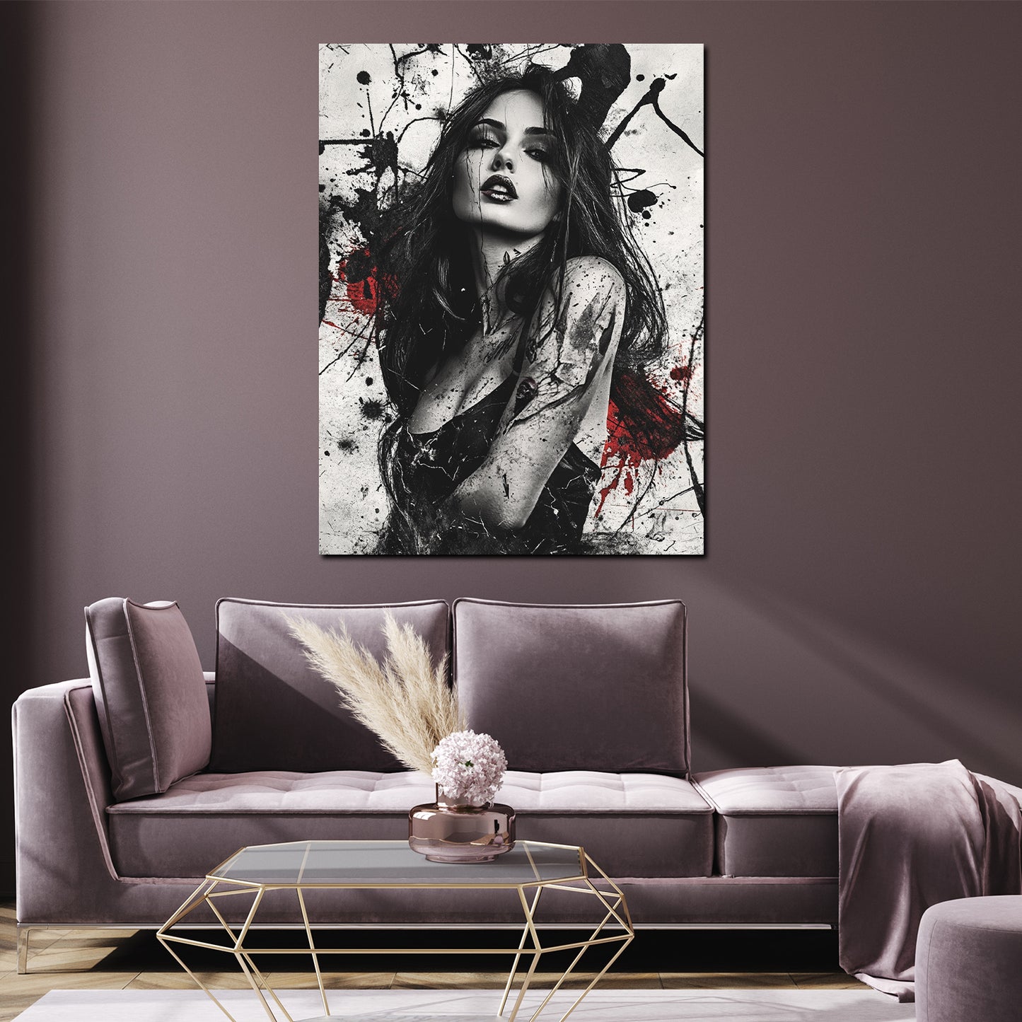 Quadro donna sensuale bianco e nero moderno