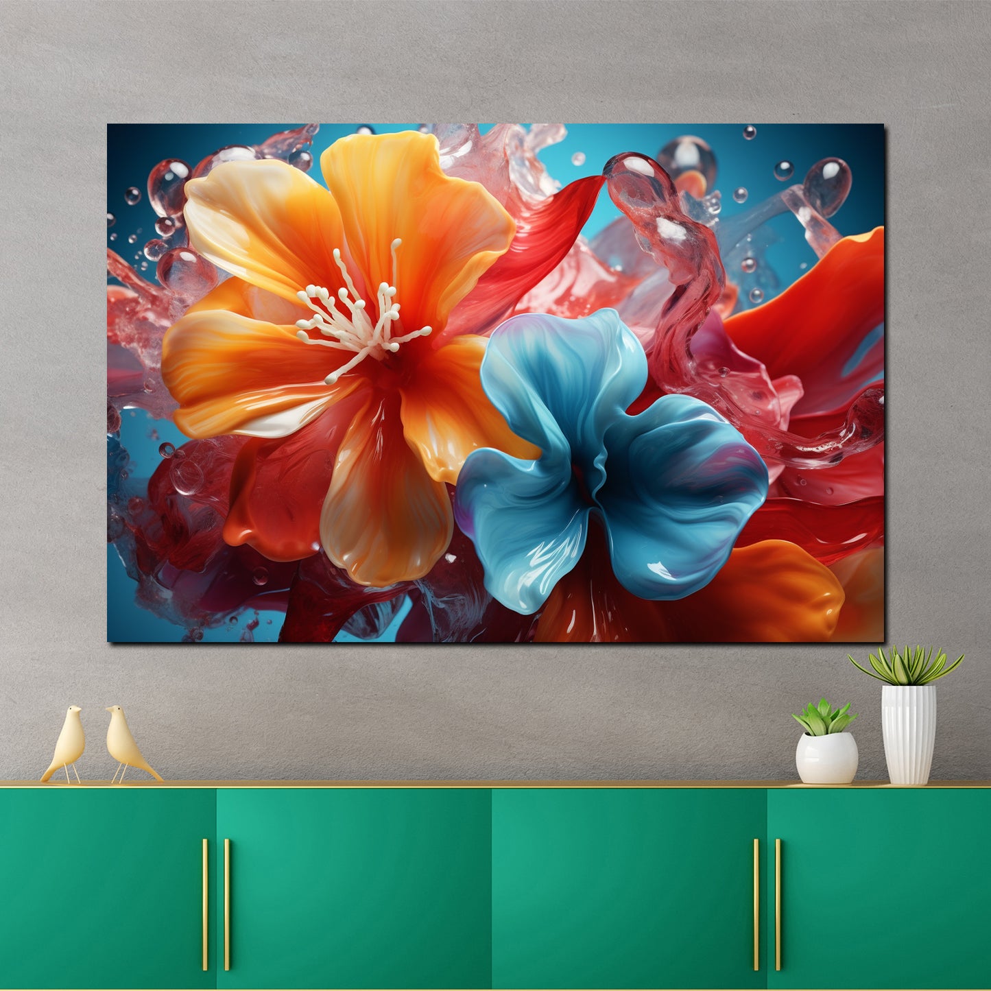 Quadro moderno Fiori astratti e belli