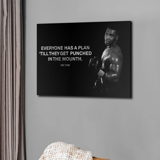 Quadro moderno Motivazione Mike, Everyone has a Plan