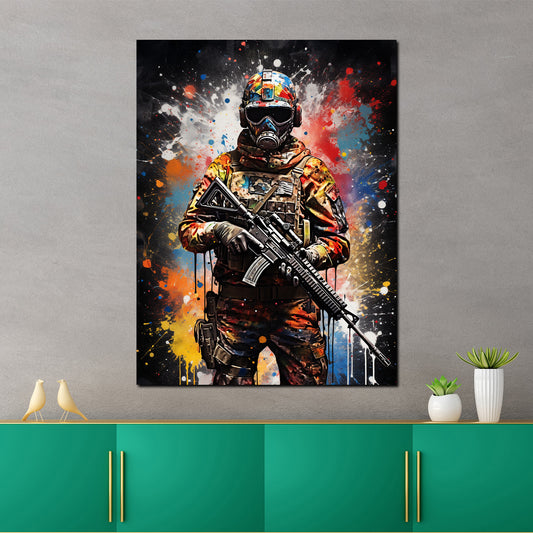 Quadro moderno Pop Art Uomo con garanzia Colour Splash