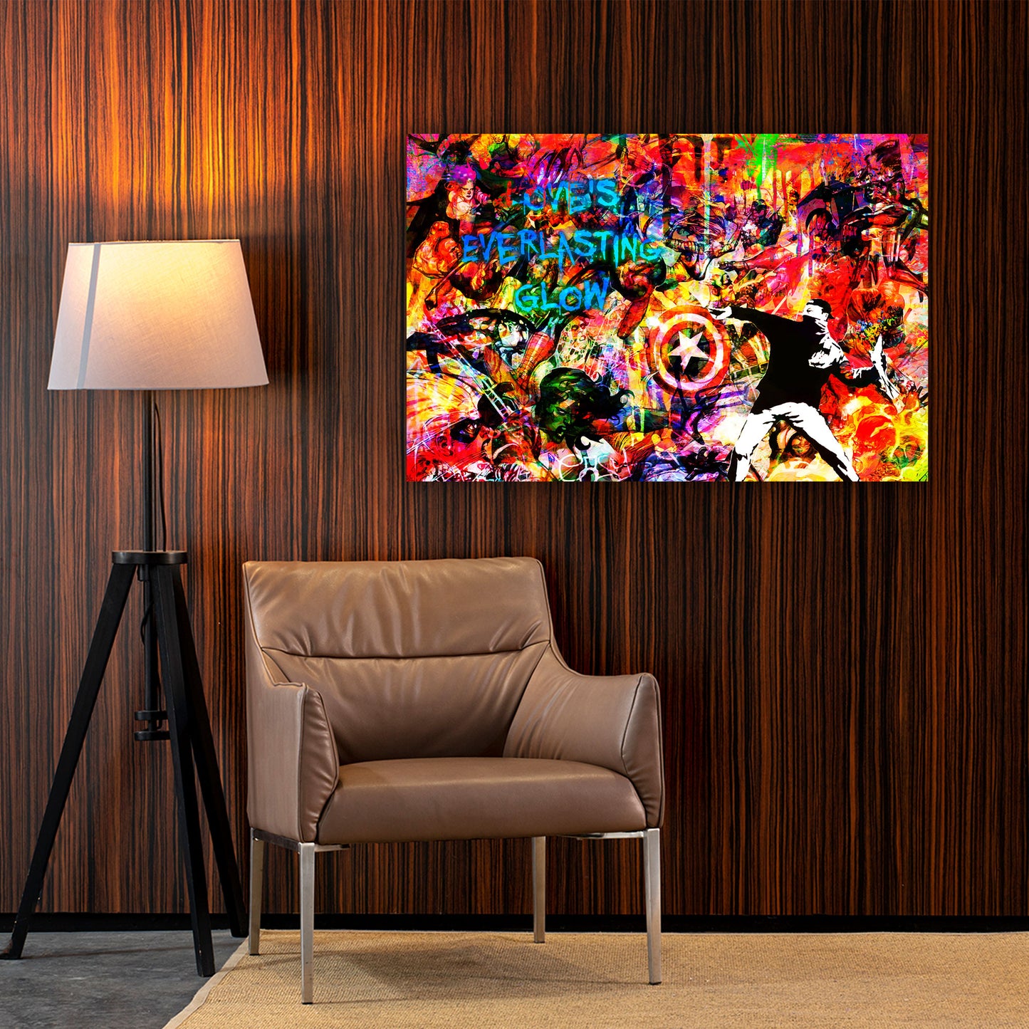 Quadro moderno Pop Art astratto Love Is Everlasting Glow