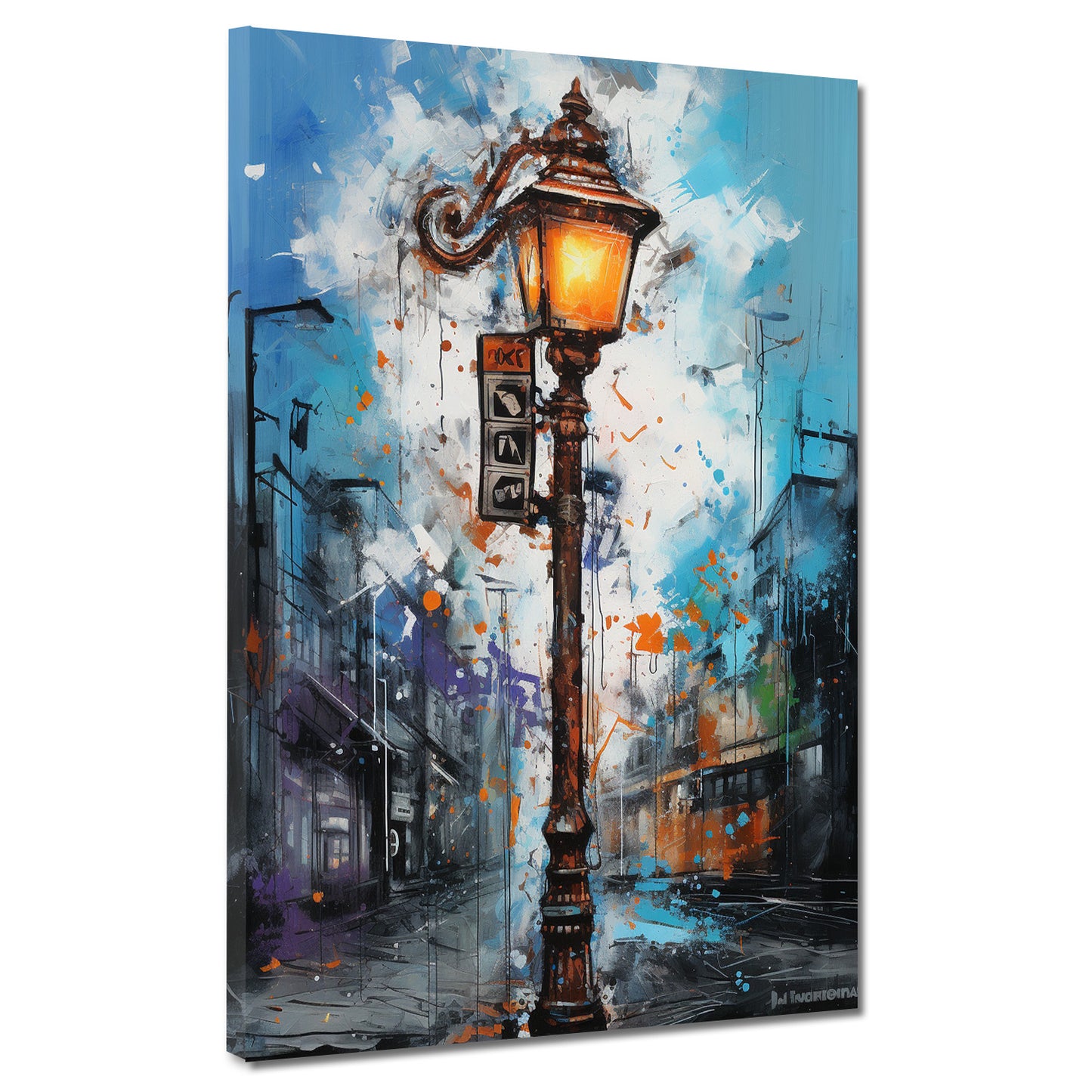 Quadro moderno Street Art Via Latterne Pop Art