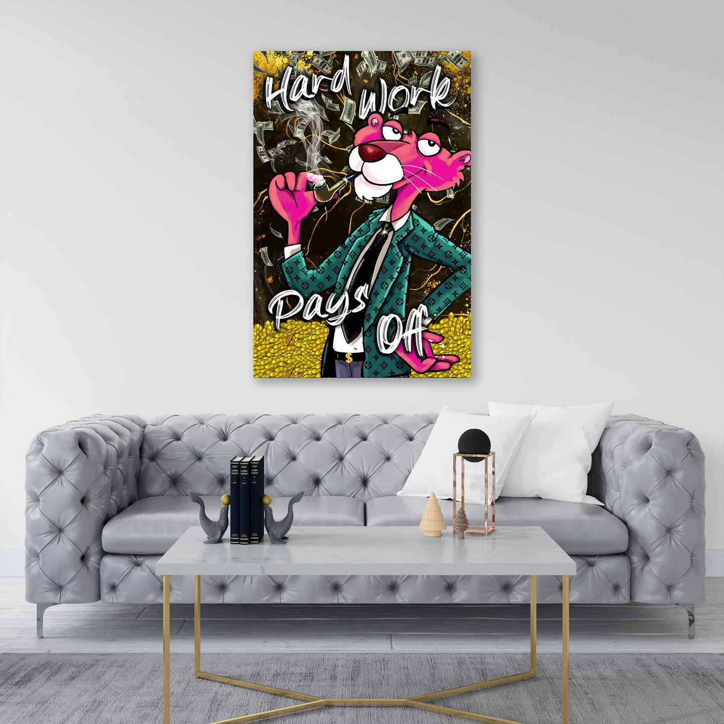 Quadro moderno pantera Comic Pop Art Style