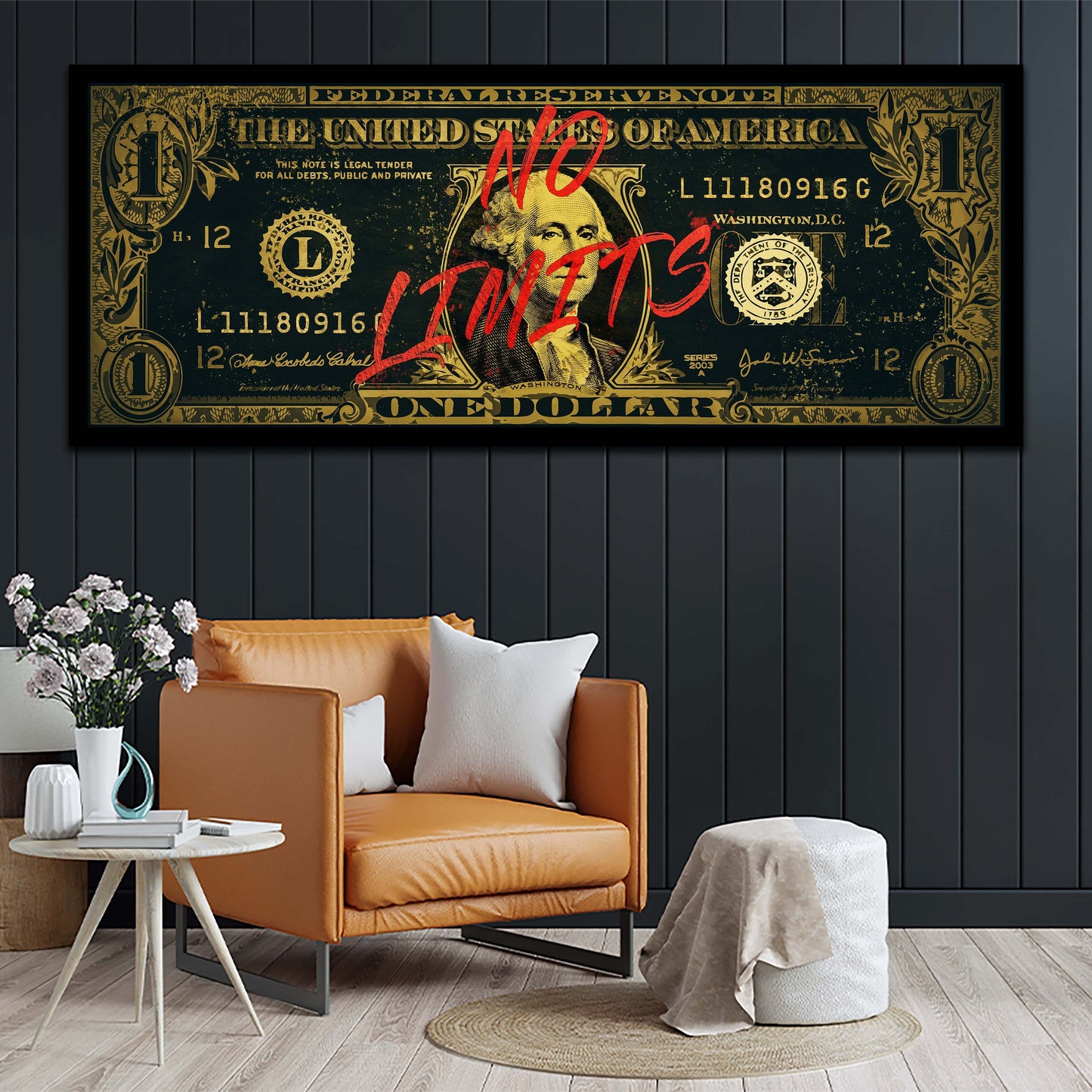 Quadro motivazionale No Limits Pop Art Gold Style