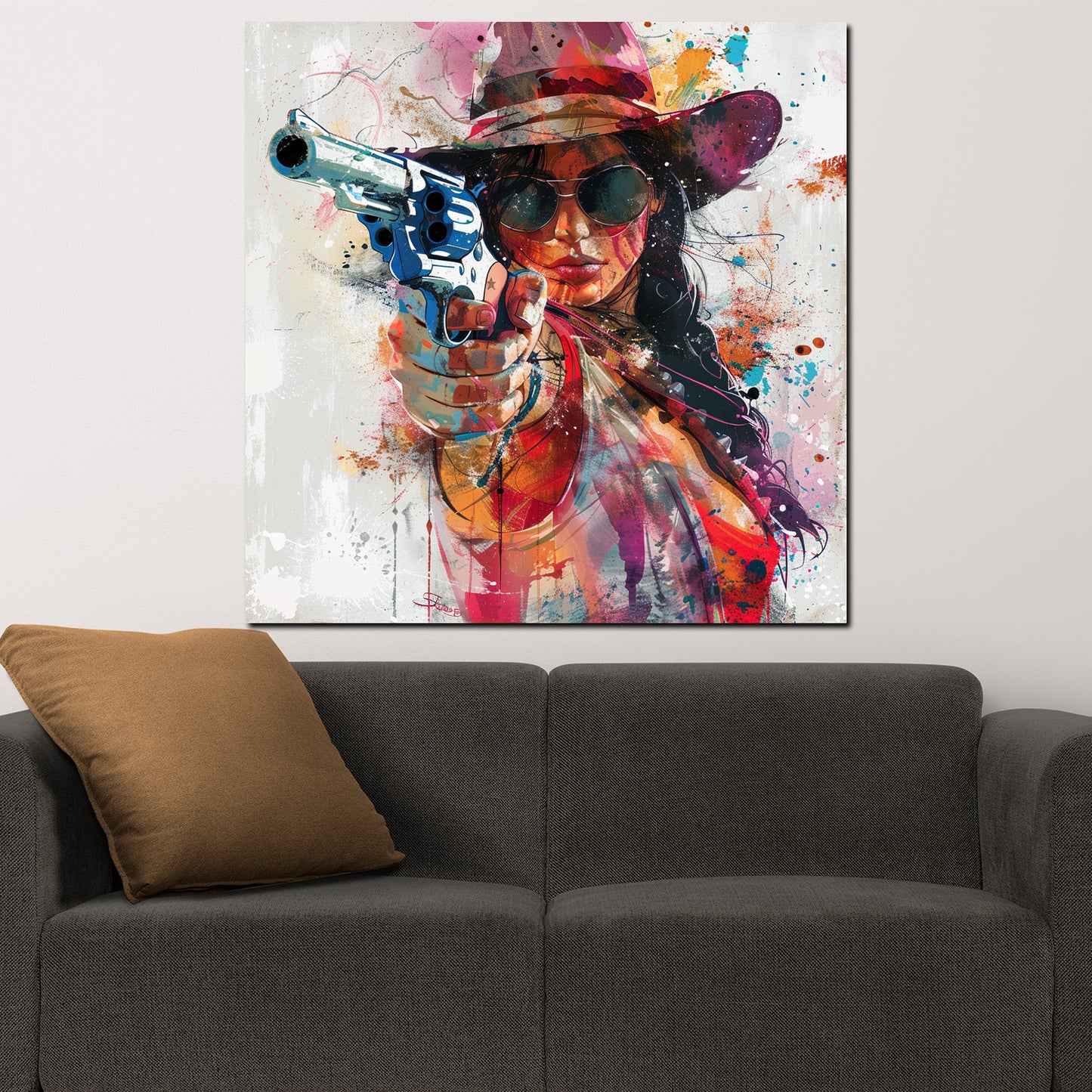 Quadro pop art bellezza che mira