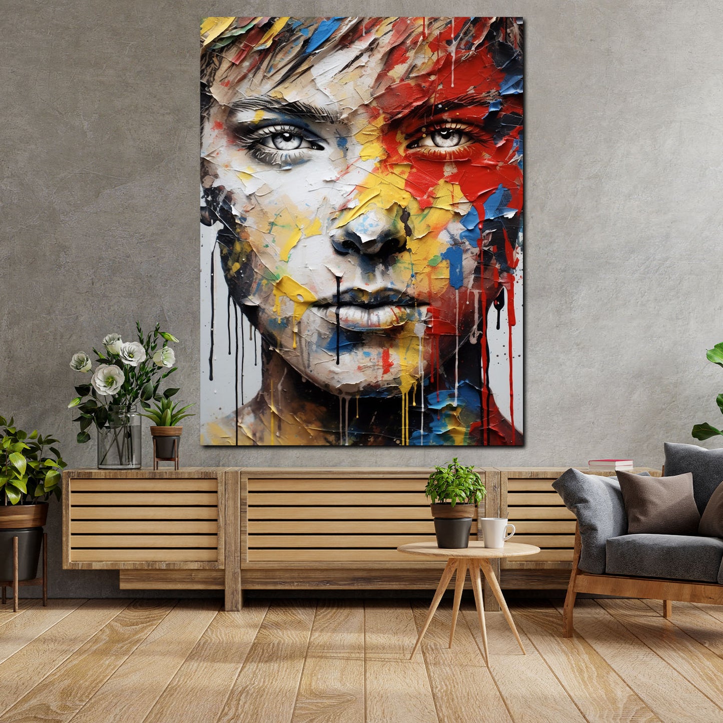 Quadro volto donna astratto Beautiful Eyes