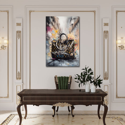 Borsa esclusiva in moderno stile graffiti quadro