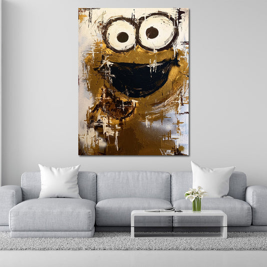 Peluche dorato in stile Pop Art Graffiti Street Art quadro