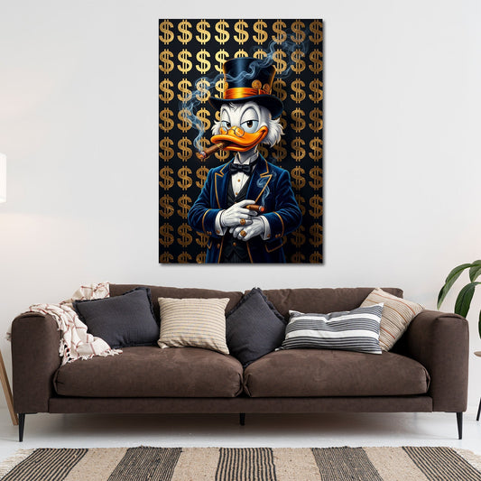 Papero milionario dollari lusso stile Pop Art Graffiti quadro