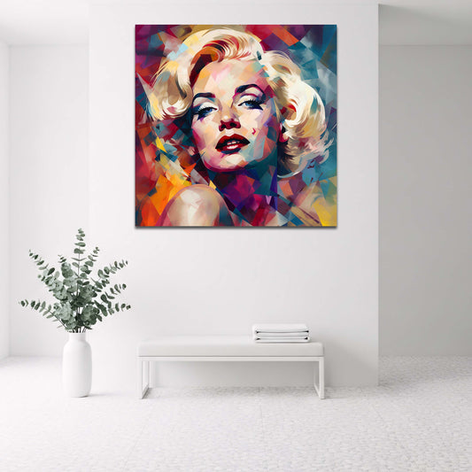 Marilyn ritratto pop art colorato moderno volto quadro