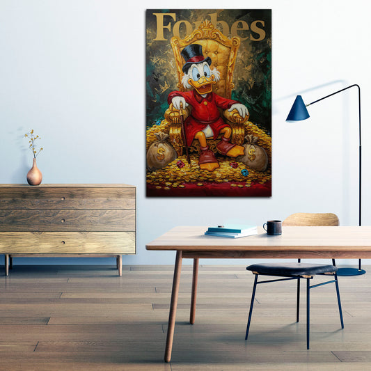 Pop Art papero trono ricchezza quadro