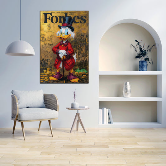 Pop Art paperone ricco soldi business quadro