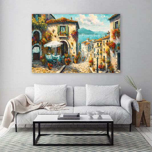 Bella Italia paese mediterranea città quadro