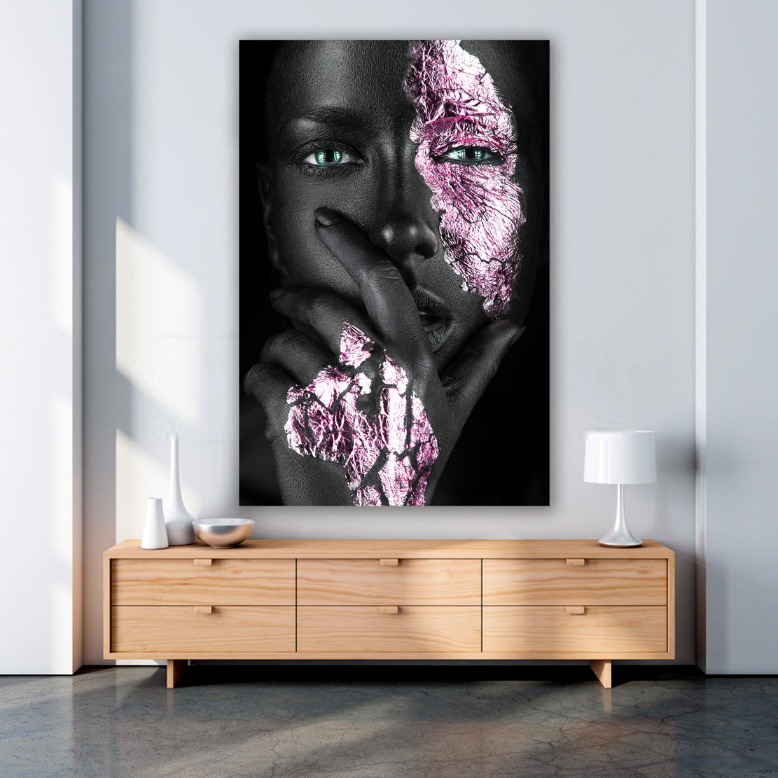Quadro stampa su tela donna africana Green Eyes Edition