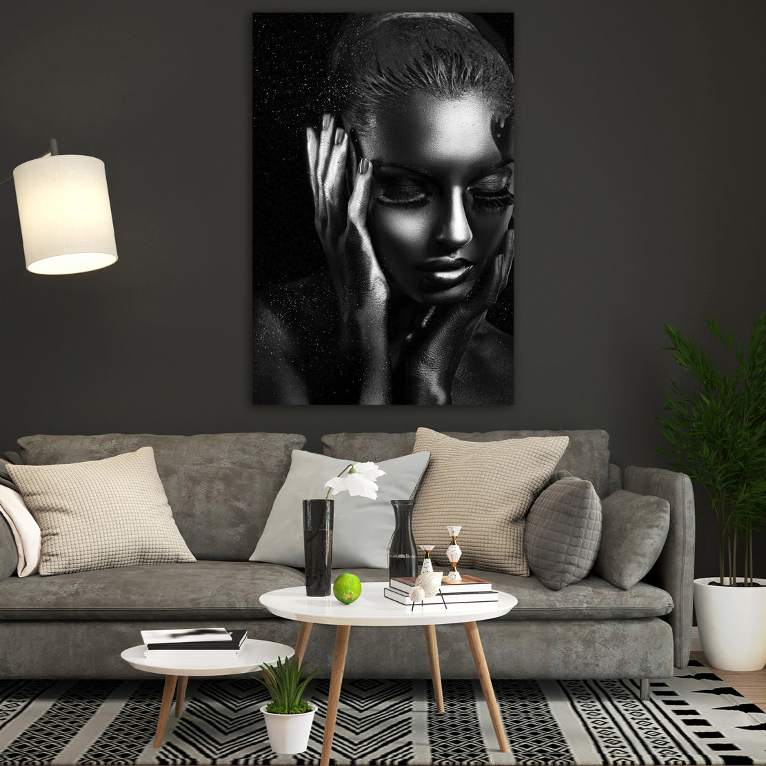 Quadro stampa su tela donna afro americana Black Style