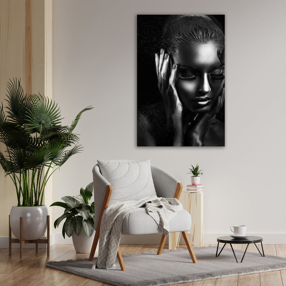 Quadro stampa su tela donna afro americana Black Style