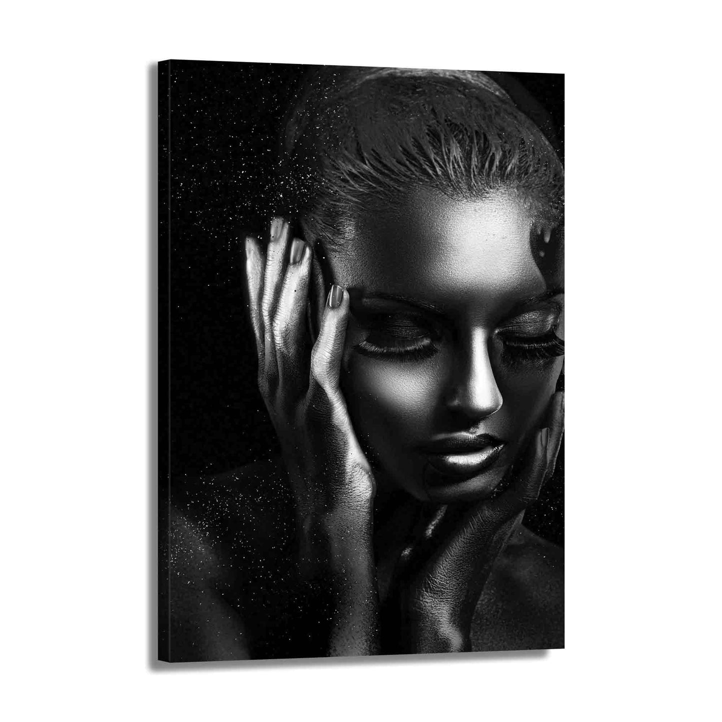 Quadro stampa su tela donna afro americana Black Style