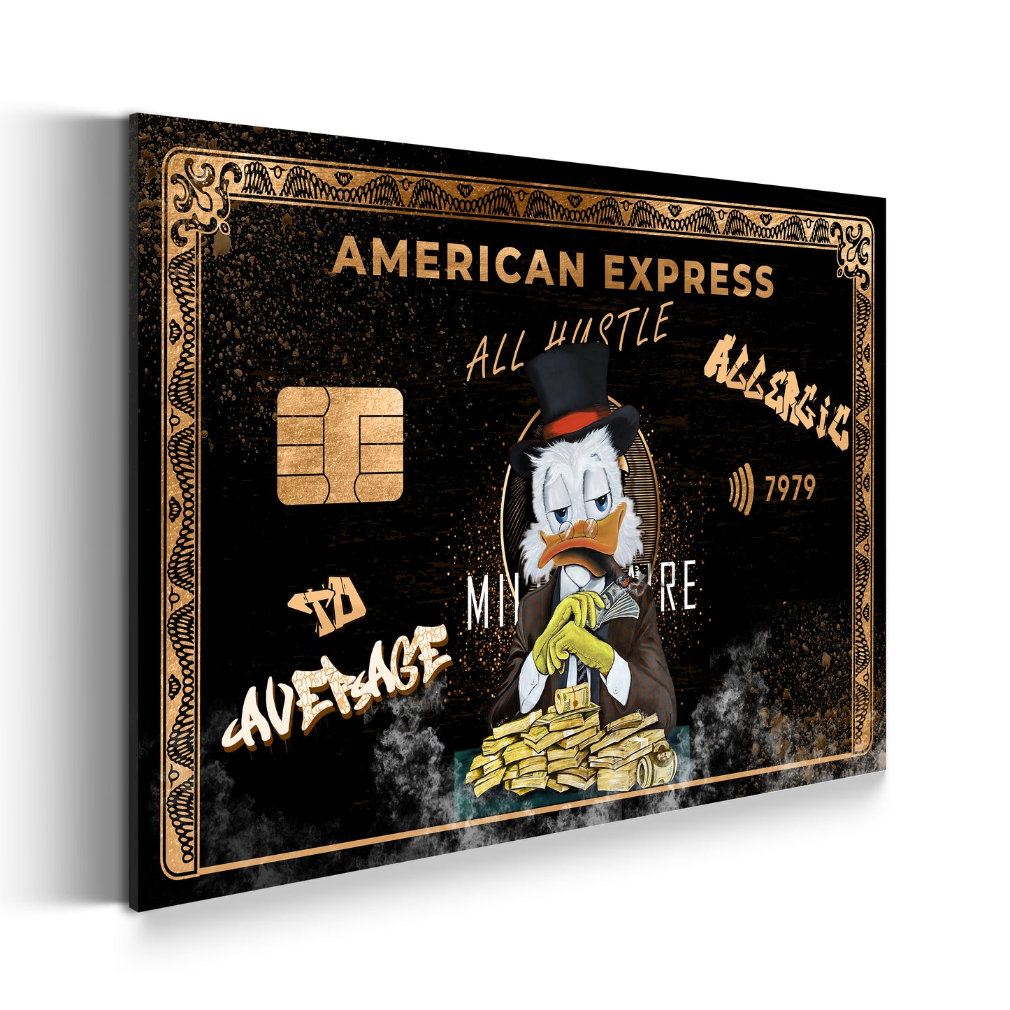 Quadro stampa su tela American Success, motivazionale Paperone