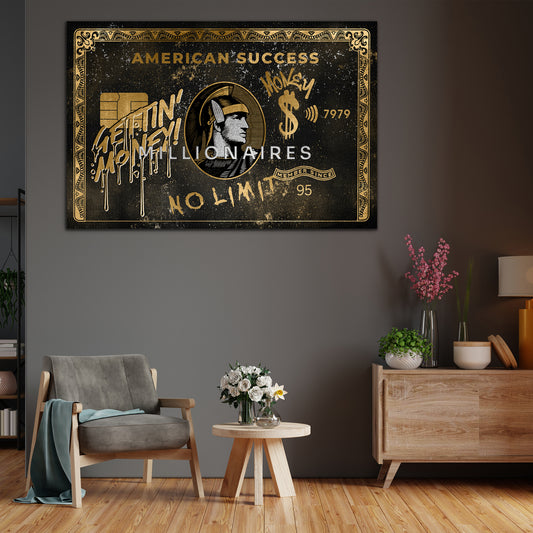 Quadro motivazionale American Success No Limit Soldi e Mindset