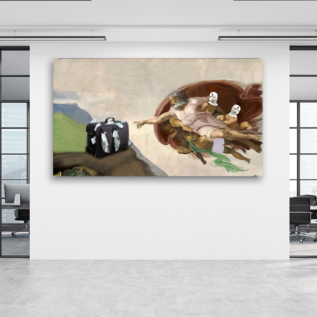 Quadro stampa su tela moderno motivazione Getting The Money from God