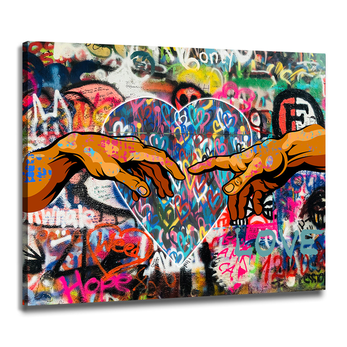 Quadro Pop Street Art Touch Of Love [Consegna gratuita] –