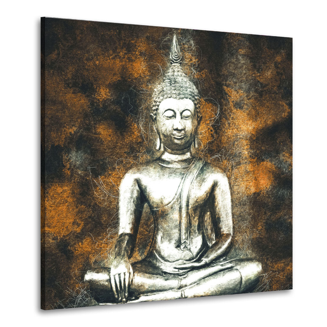 Quadro Buddha Self Reflection Gold [Consegna gratuita] –