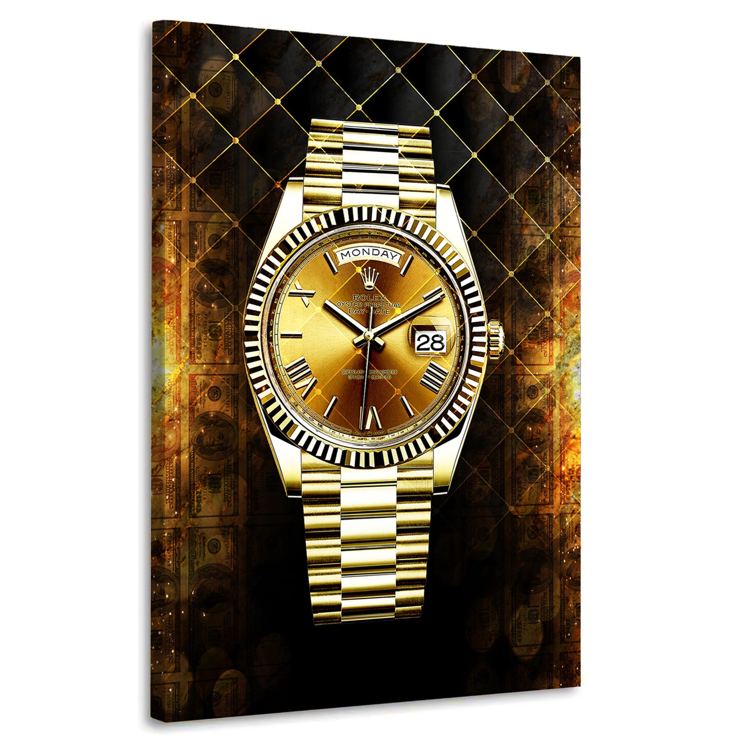 Quadro opera d´arte orologio Pop Art Style