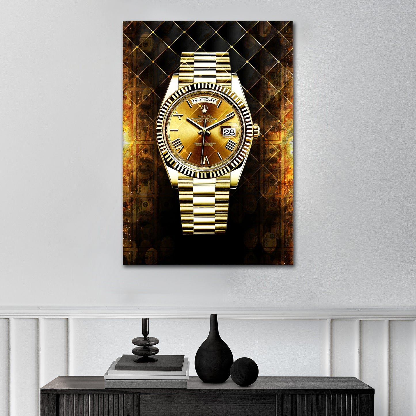 Quadro opera d´arte orologio Pop Art Style