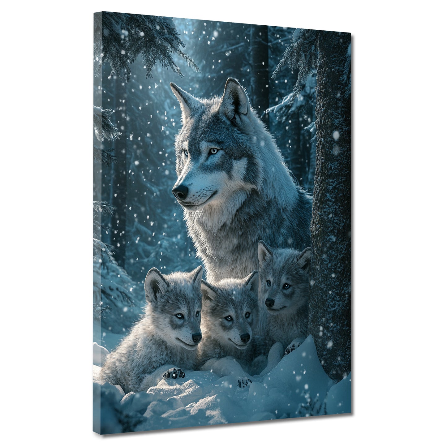 Branco di lupi cuccioli quadro