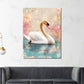 Cigno elegante sull’acqua quadro