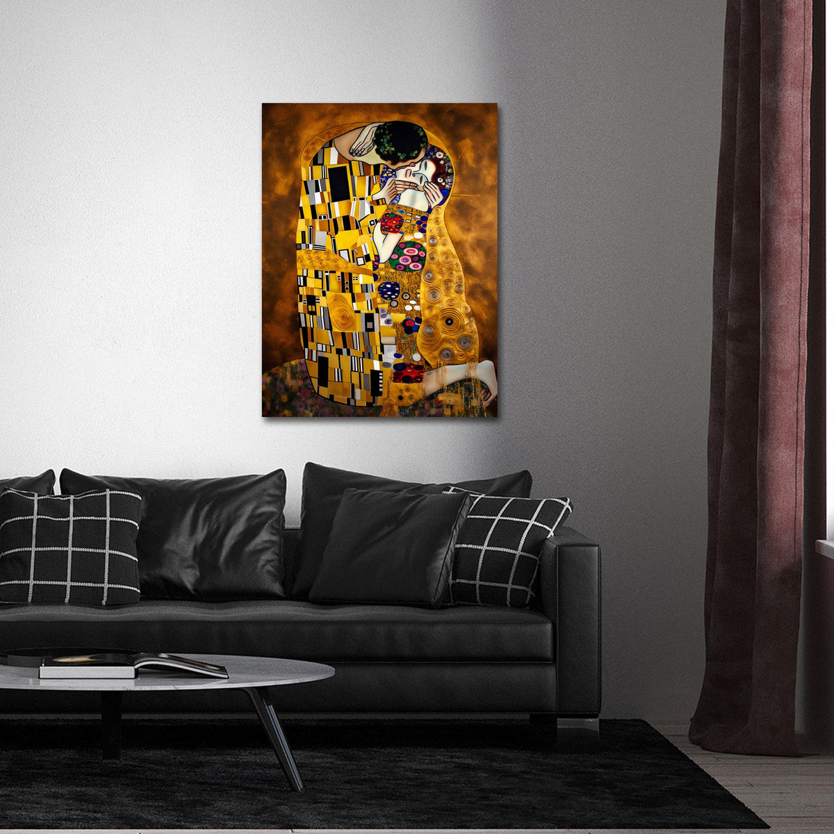 Arte ornamentale dorata ispirata a Gustav Klimt