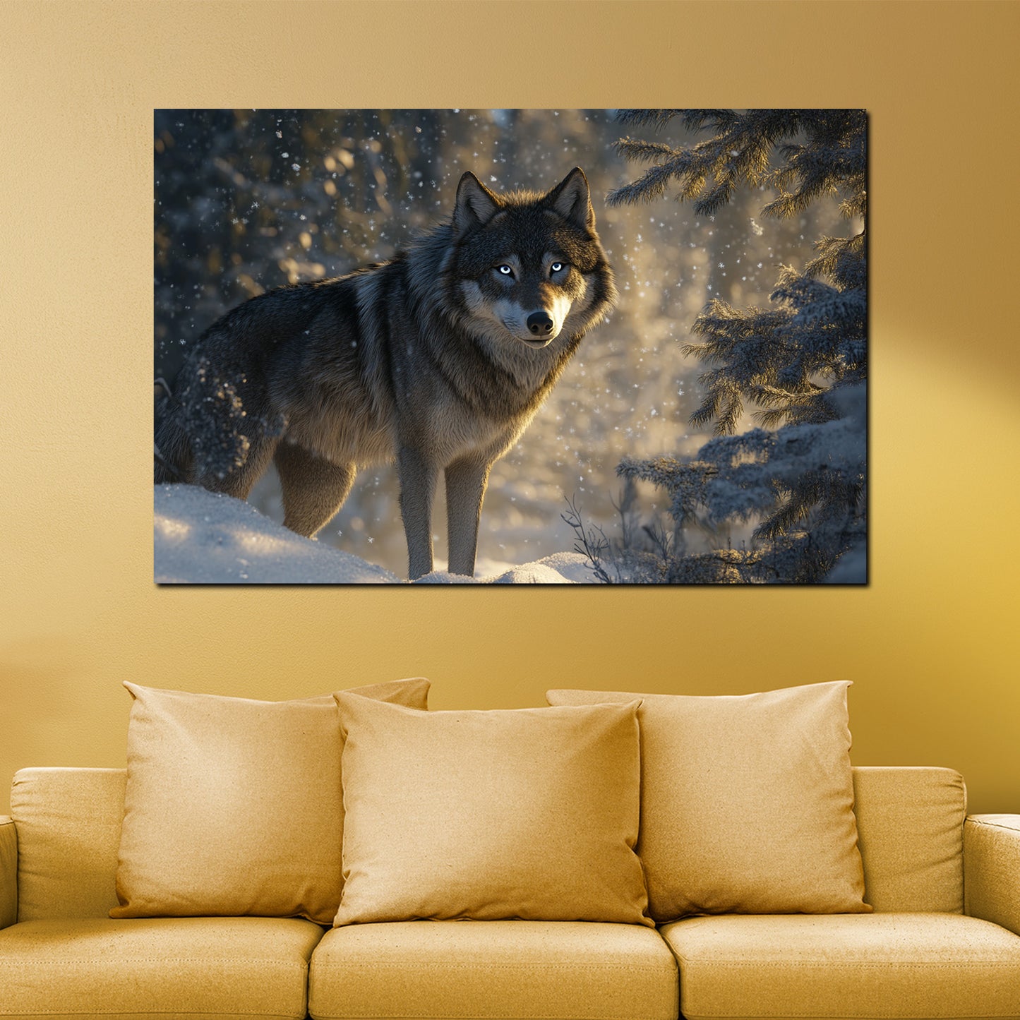 Lupo solitario quadro