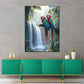 Pappagalli tropicali natura quadro